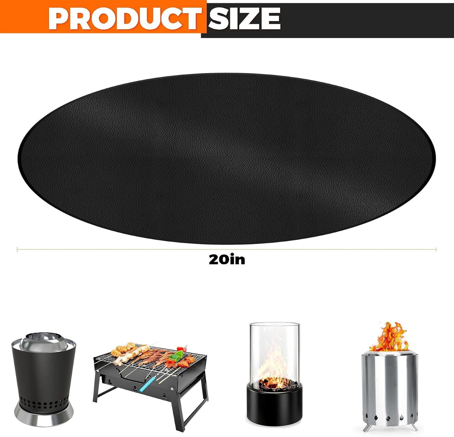 Tapete hoguera 20pulg Solo Stove XL impermeable