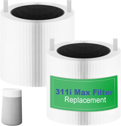 2 Filtros repuesto HEPA H13 + carbón para Blue Pure 311i Max