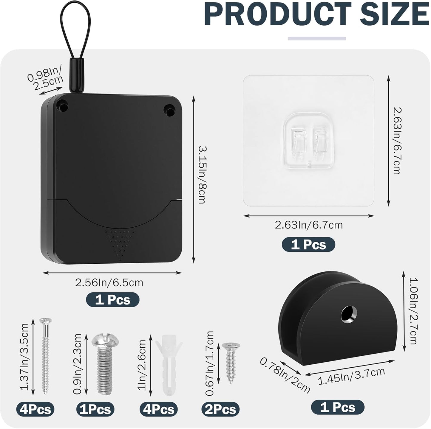 Cierrapuertas automático retráctil 3.3lb ajuste universal
