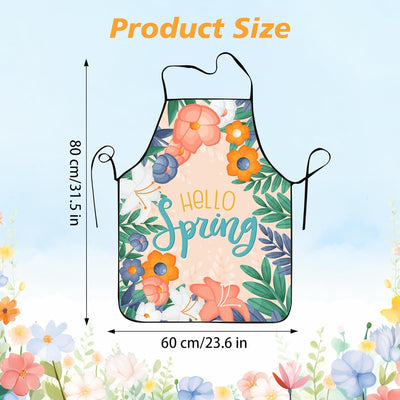 Delantal floral Hello Spring para hombres y mujeres