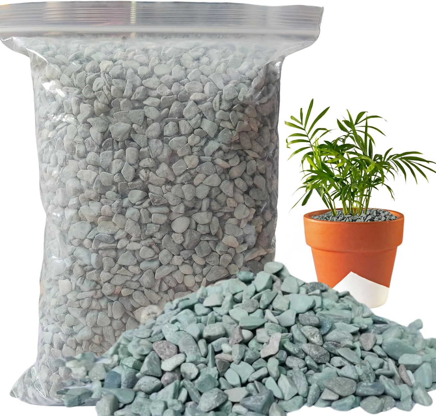 Rocas zeolita verde granel 47.44oz para suelo cactus