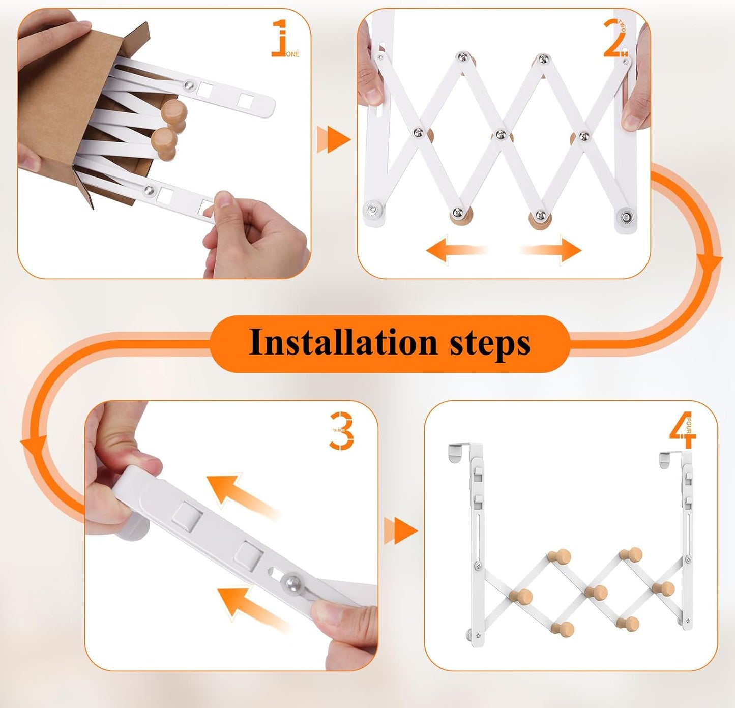 Toallero plegable metal resistente baño dormitorio