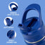 Botella de agua aislada de acero inoxidable 18 oz con pajitas sin BPA