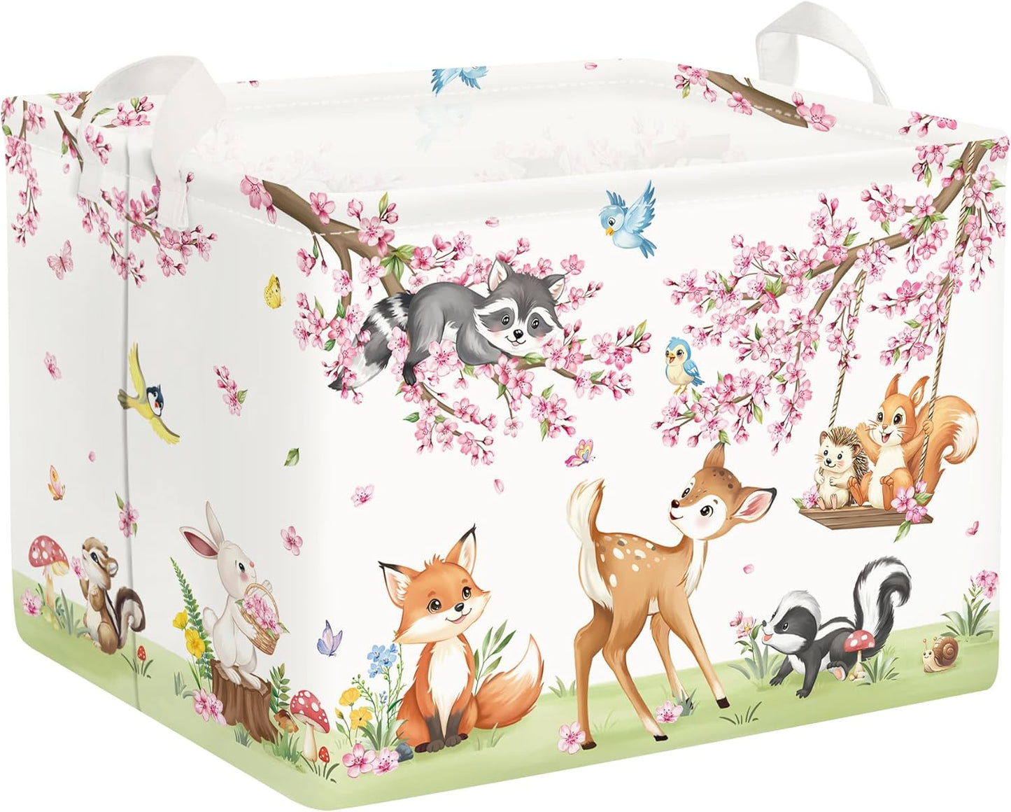 Cesta almacenamiento animales bosque para bebé plegable