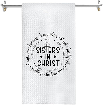 Toallas de cocina cristianas con versículo bíblico 16 x 24