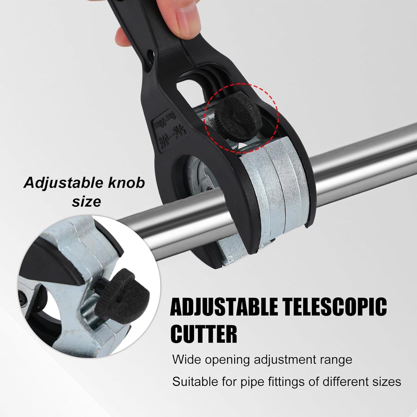Kit cortador trinquete 5/16-1.142 in con cuchillas y guantes