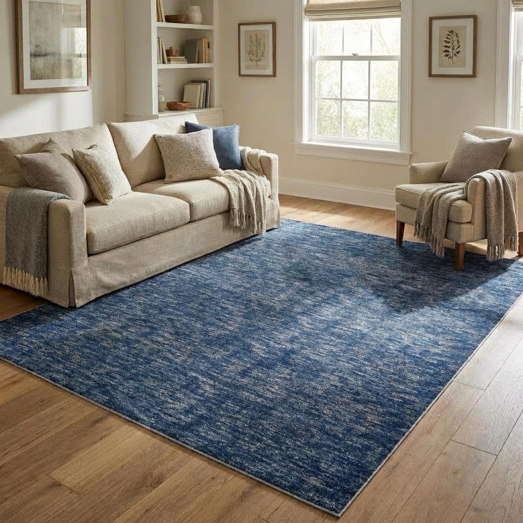 Alfombra sala 10x13ft moderna lavable antideslizante