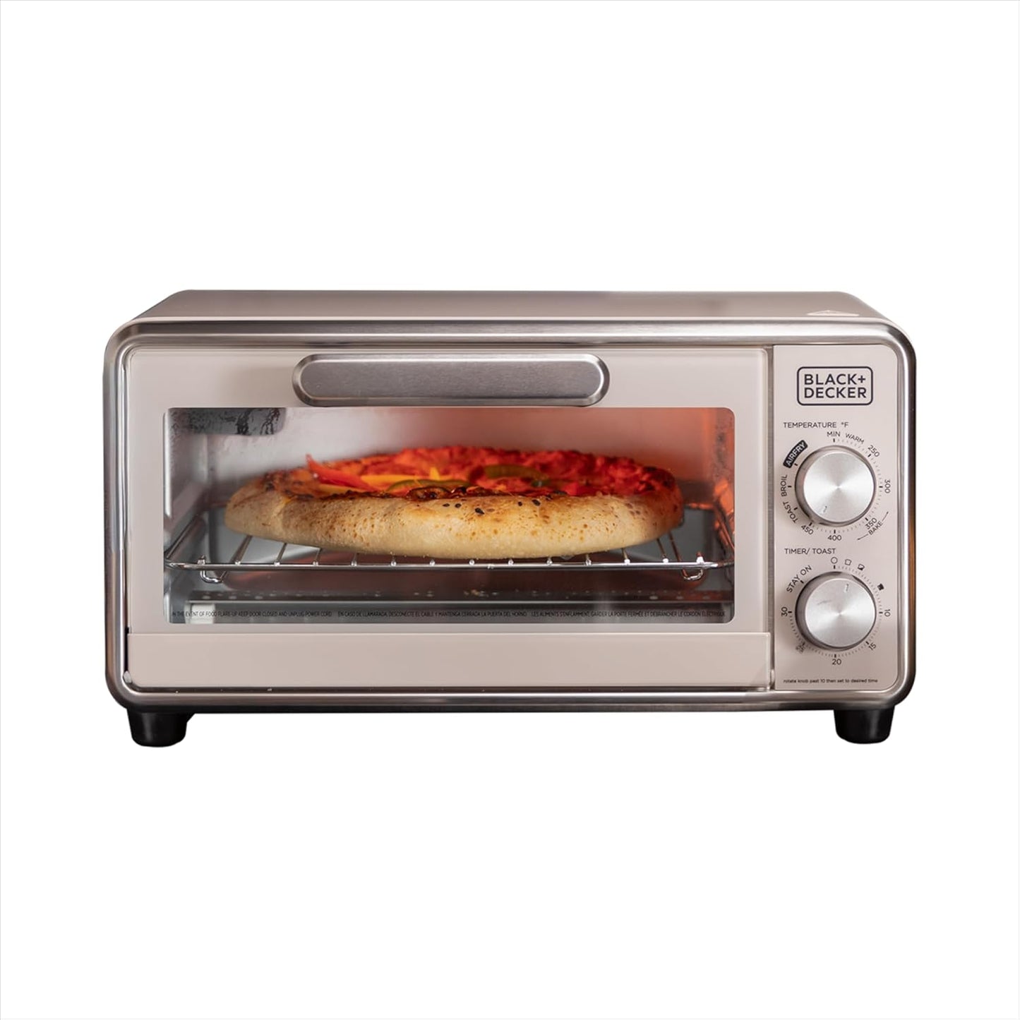Horno tostador BLACKDECKER de 4 rebanadas con 5 funciones