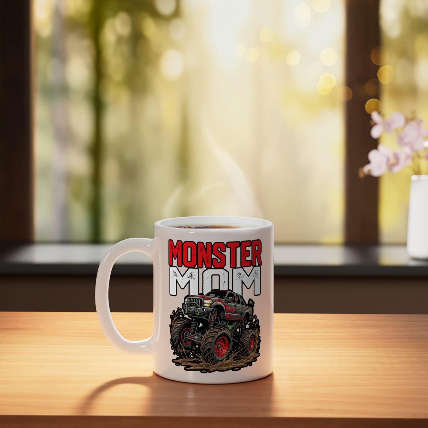 Taza Cerámica Familia Monster Mom Día de Madre