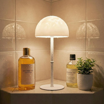 Lámpara ducha impermeable inalámbrica control táctil RGB