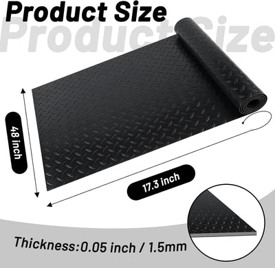 Tapete banco trabajo 48x17.3pulg PVC negro impermeable