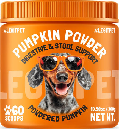 Polvo calabaza perros fibra digestiva heces firmes