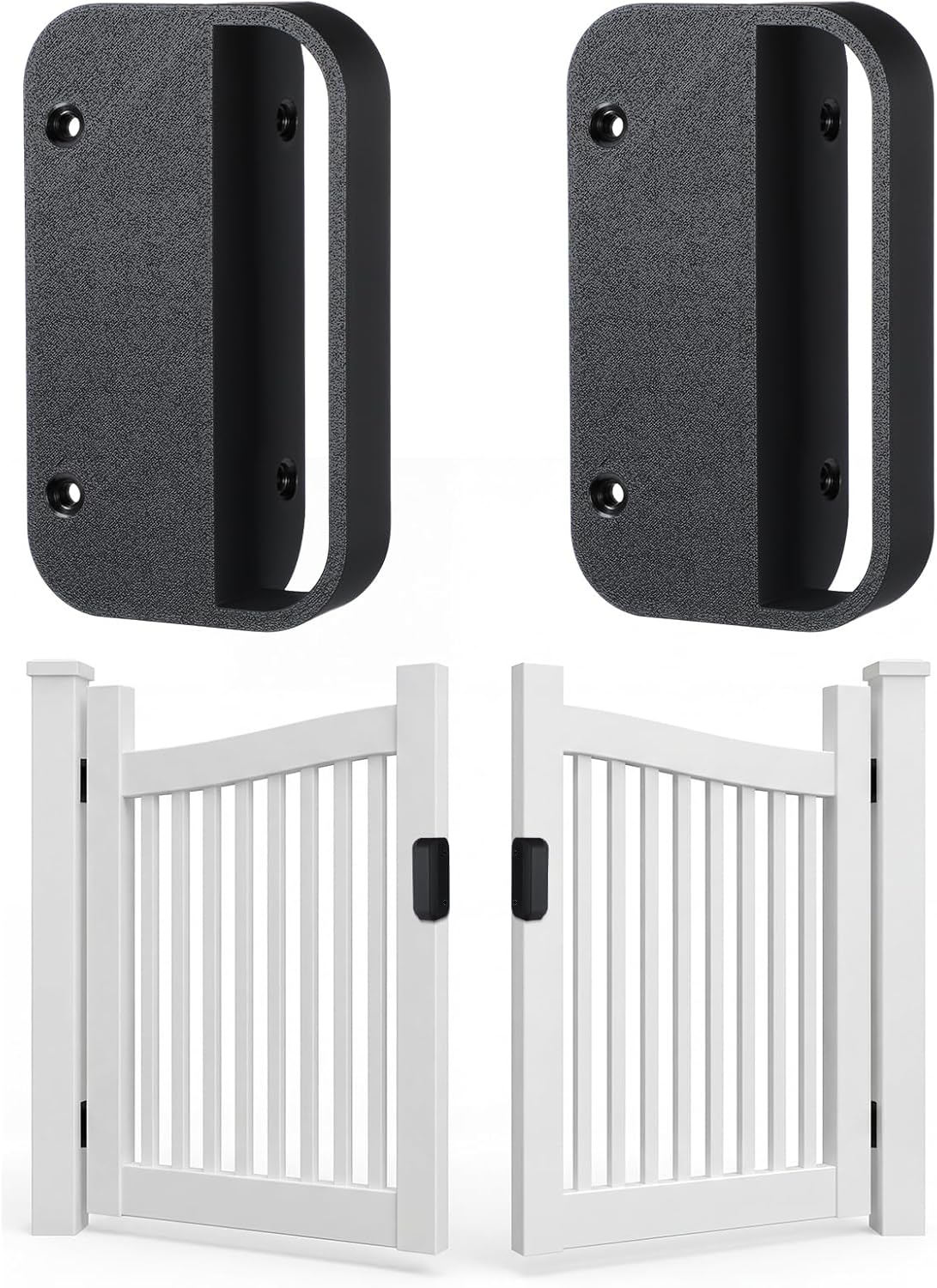 2 Manijas Puerta Nailon 5.5 Negro A Prueba De Oxido