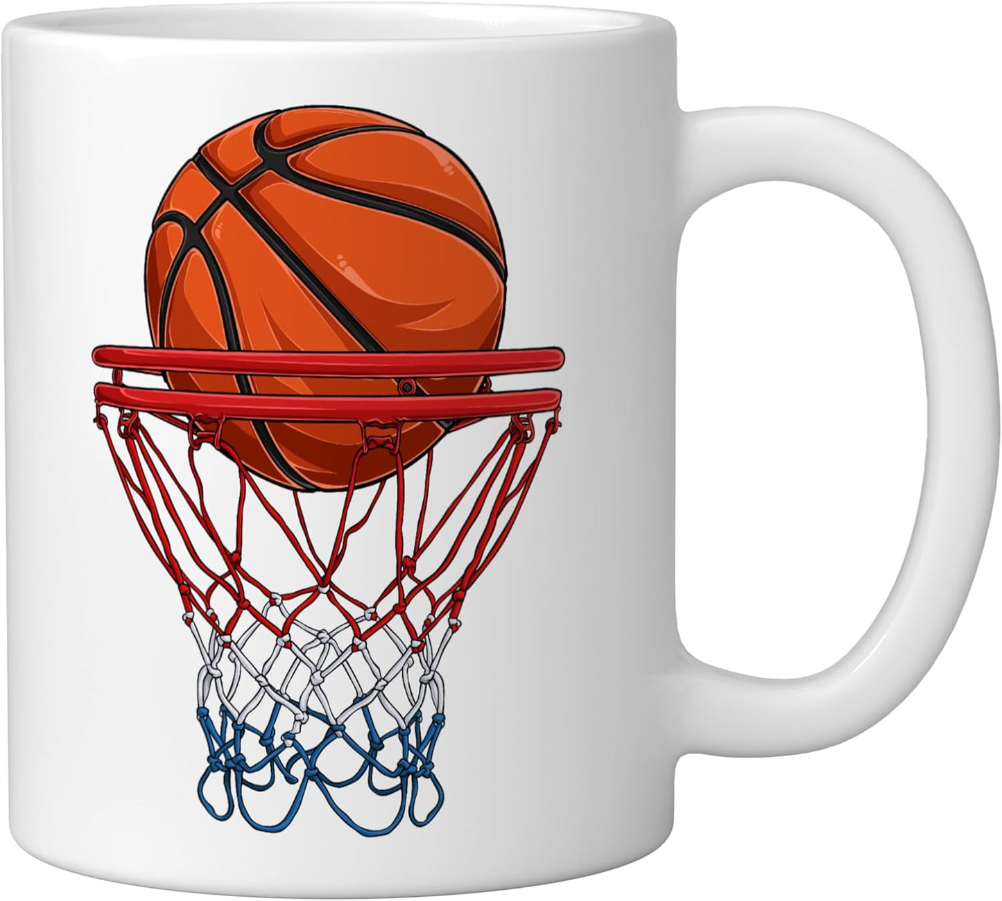 Mug Cerámica Baloncesto Blanco