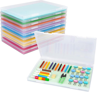 Caja almacenamiento fotos 11.5x8.5pulg 10 contenedores juegos mesa