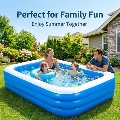 Piscina inflable 71x51x24pulg para fiestas al aire libre