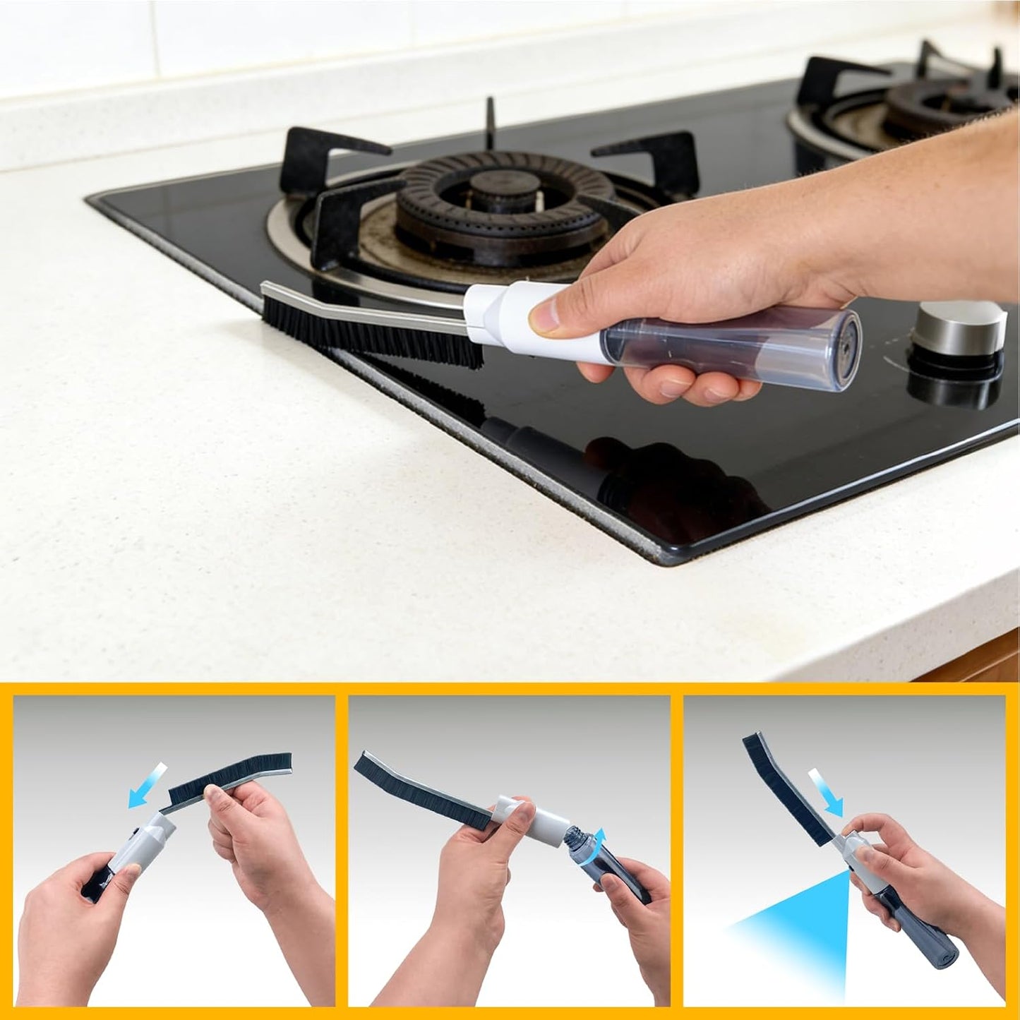 Set 12 Cepillos Limpieza Grietas Hogar Cocina Baño