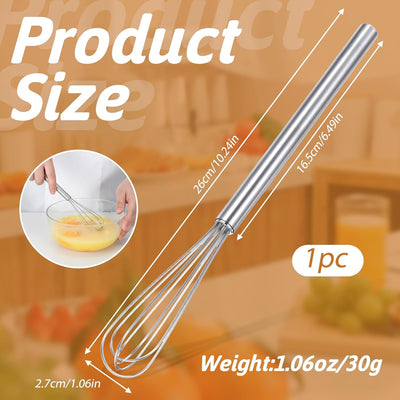 Batidor acero inox para mezclar huevos y harina
