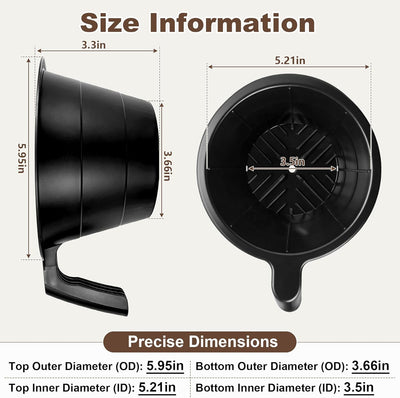 Cesta de embudo de café para Bunn BX, BT, BTX, GR y Velocity
