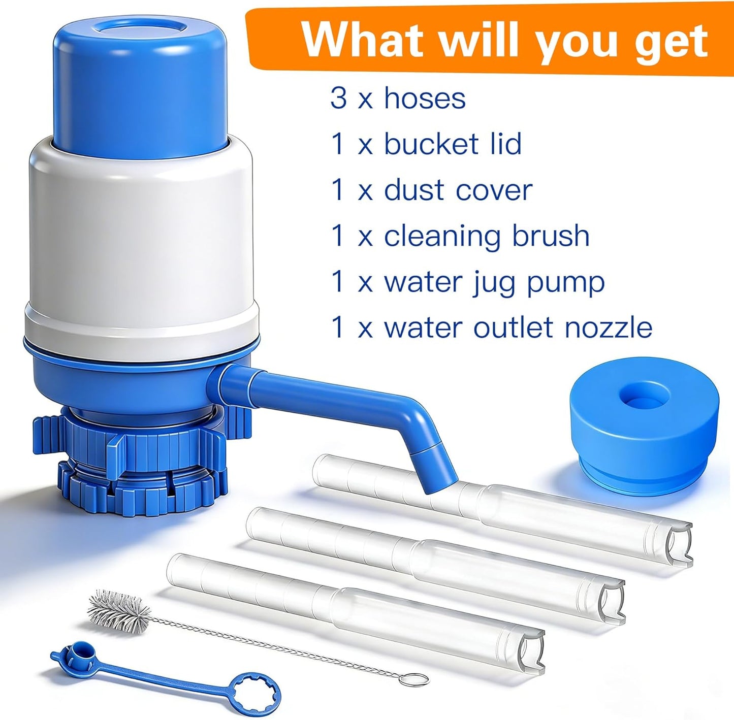 Bomba jarra agua manual 2-5gal universal corona