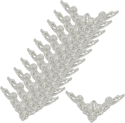 32 Protectores Esquina Metal Vintage Plateado Decorativo