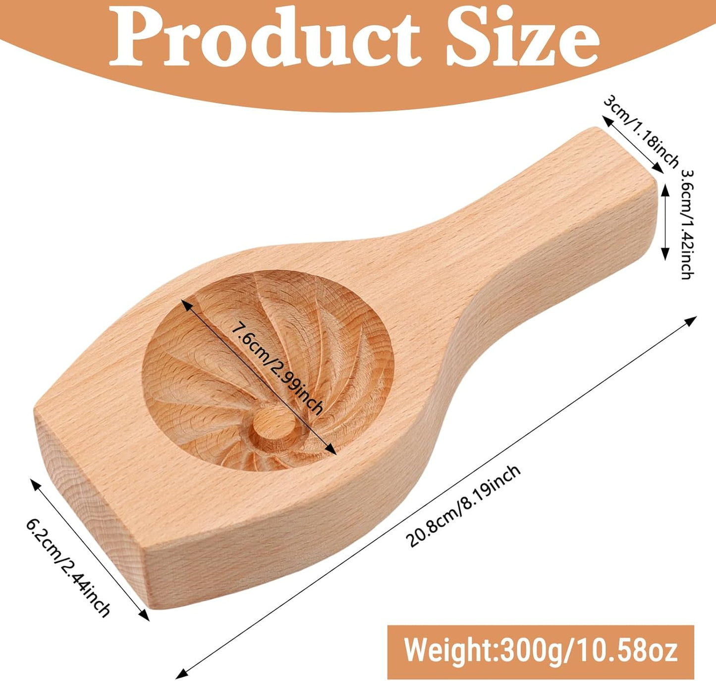 Molde para bollos de madera Bao al vapor herramienta de cocina