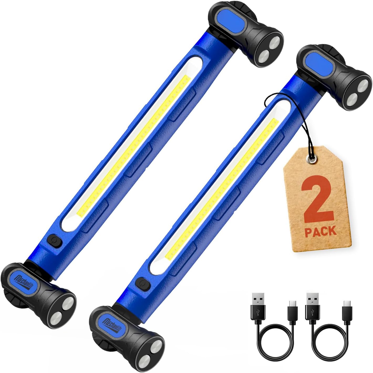 2 Barras Luz Capó LED 3000lm Magnéticas Recargables 5200mAh
