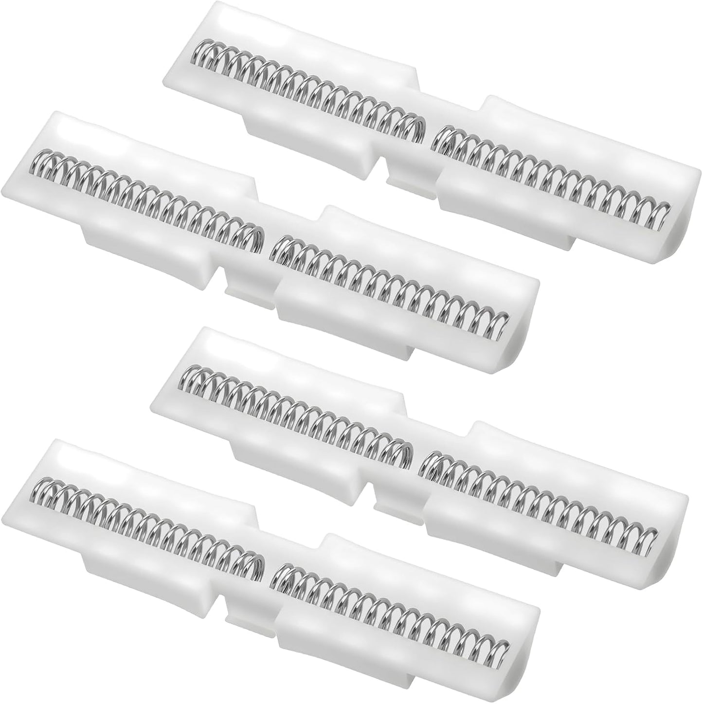 4 Guías deslizantes puertas plegables ABS blancas