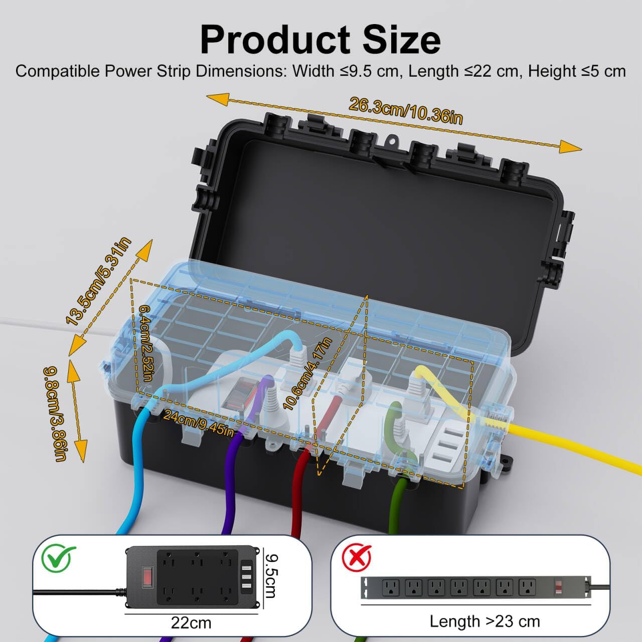 Caja eléctrica IP65 impermeable para exteriores e interiores