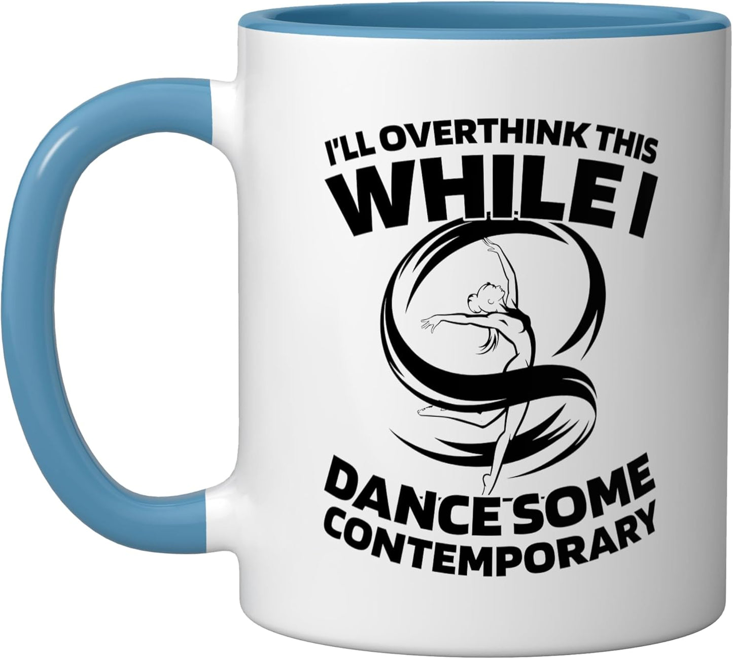 Taza Cerámica Danza Contemporánea Azul/Blanco