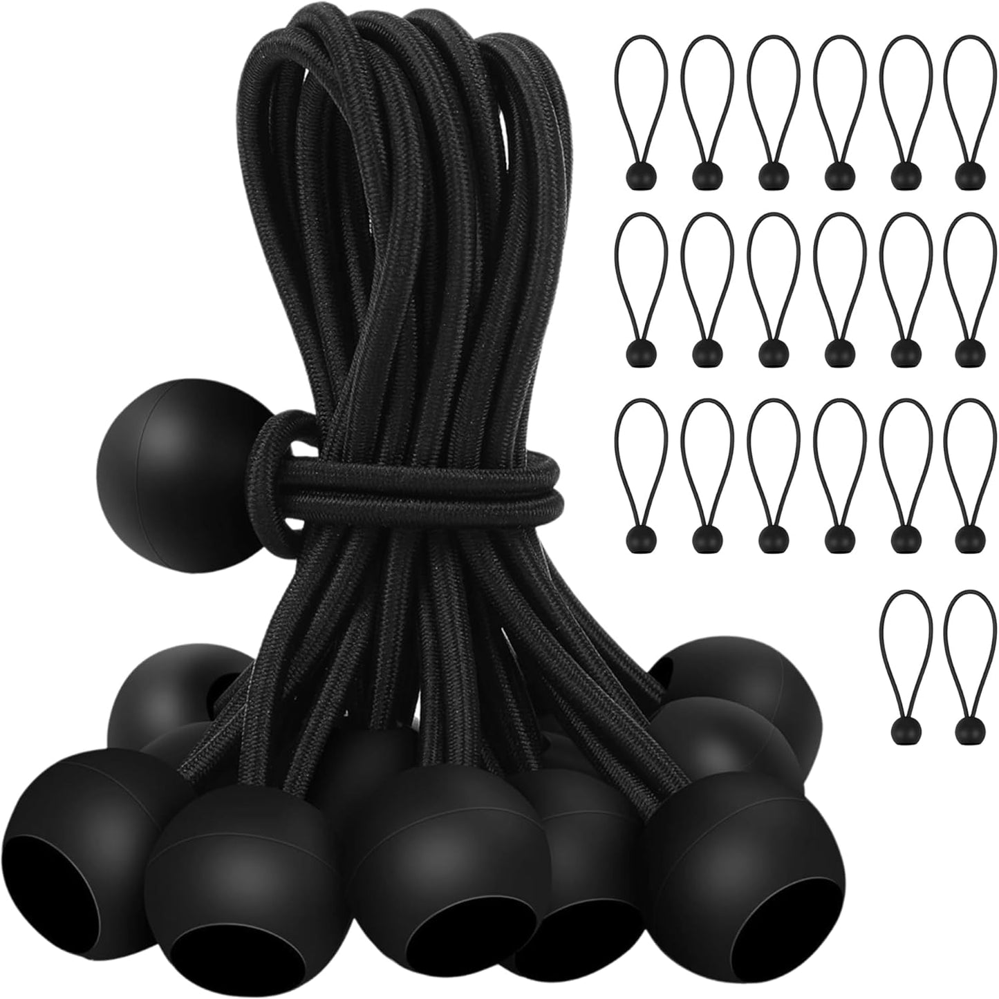 Cuerda elástica con 20 tensores impermeables 6pulg