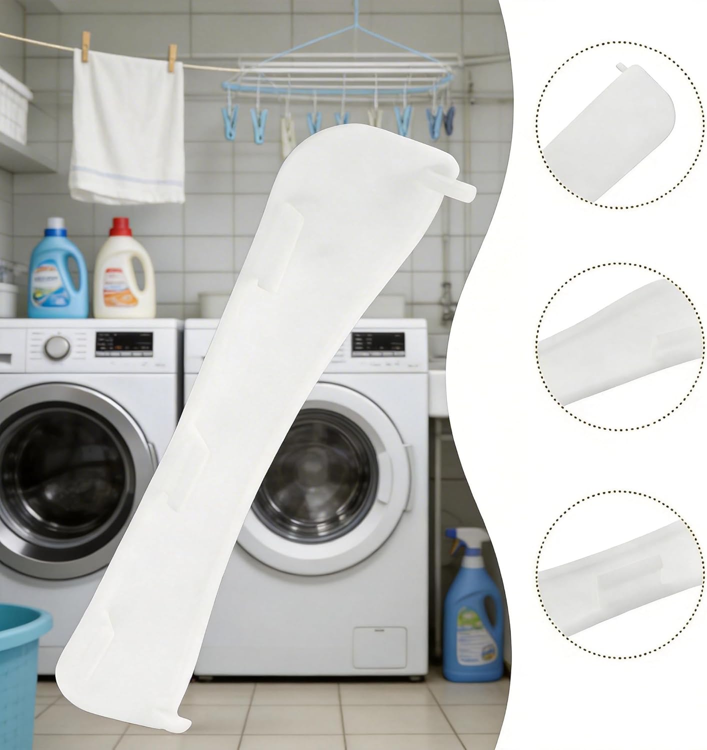 Manija puerta blanca repuesto secadora comp GE Hotpoint