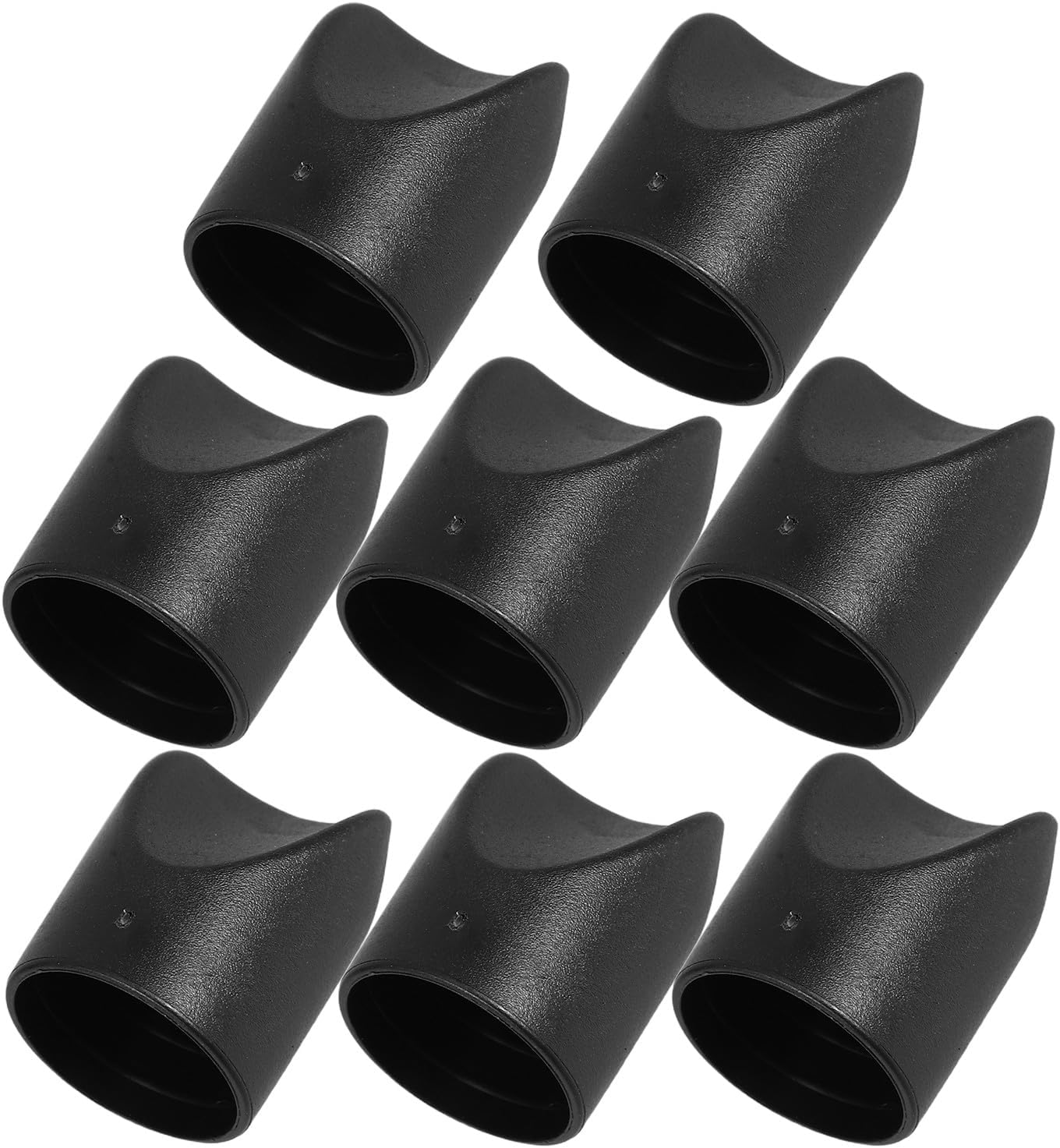 8 Tapas Plegables Plástico Negro para Sillas Patio