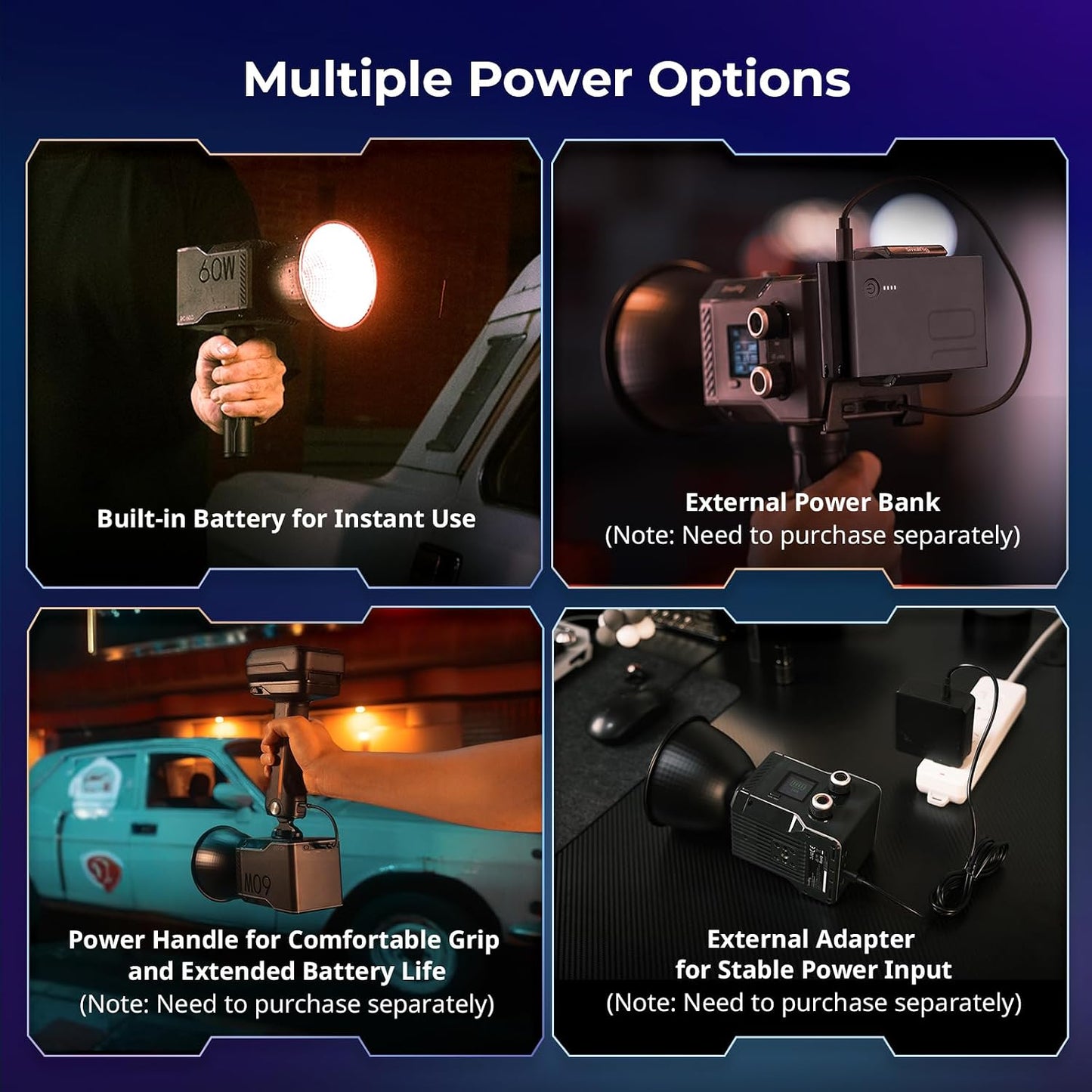 Luz LED RGB control APP 3400mAh