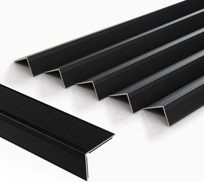 5 Pzas Peldaños Aluminio 72pulg Antideslizante Negro