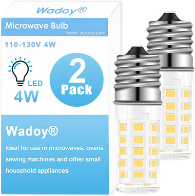 Bombilla LED E17 con base europea para refrigerador y campana extractora, luz blanca cálida 3000 K, paquete de 2
