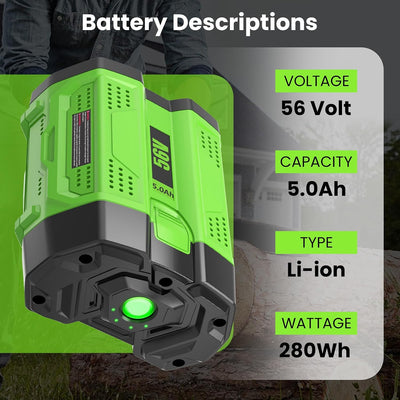 Repuesto BA4200T 5.0A para batería EGO 56V quitanieves cortasetos