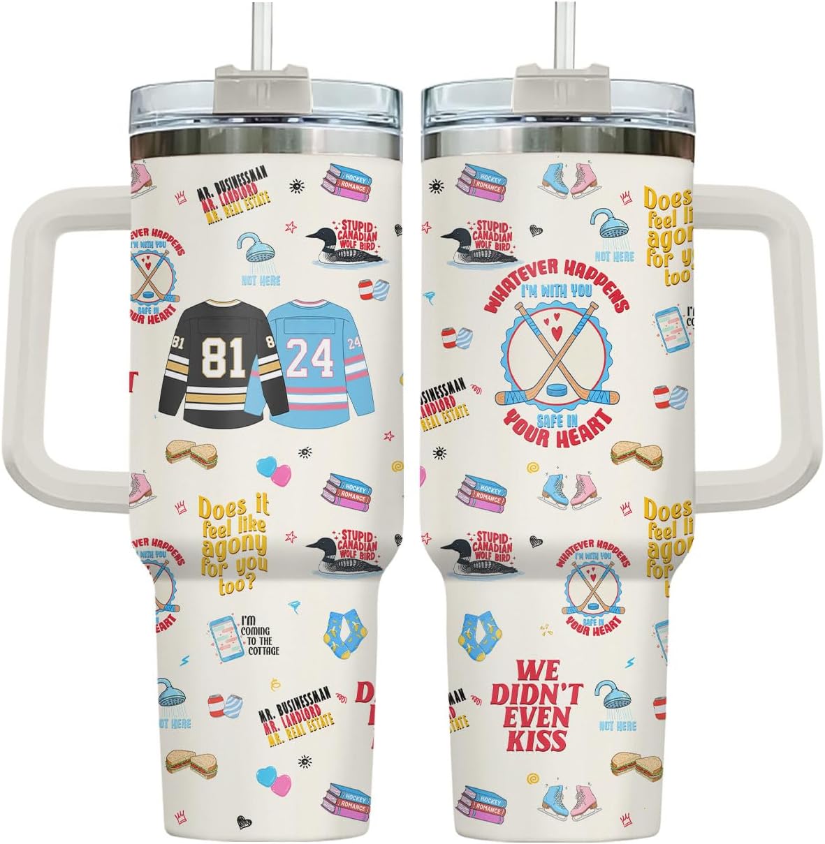 Vaso de café aislado para parejas de acero inoxidable