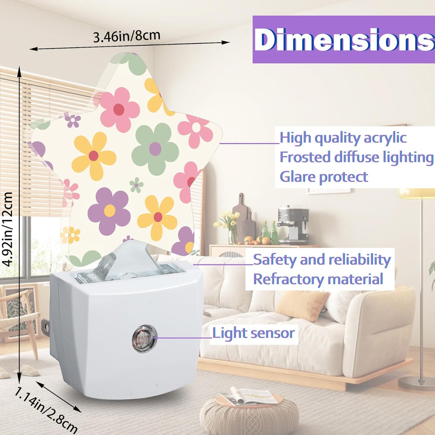 Luz Nocturna para Niños con Sensor Automático Bajo Consumo