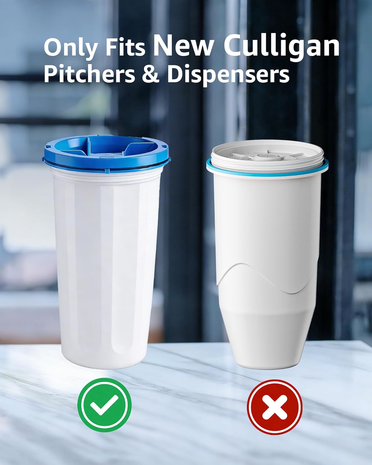 Filtro agua comp para Culligan ZEROF01 9 Pzas