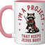 Taza Cerámica Ratoncito Rosa/Blanco
