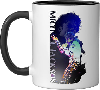 Taza de cerámica MJ-102 con impresión negra y blanca