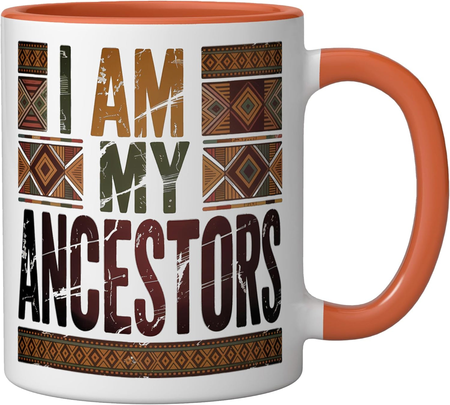 Taza cerámica vintage Afrocentric I AM MY ANCESTORS