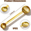 Cucharas medidoras acero inox mango largo doble medida