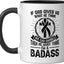 Taza cerámica para recuperación post-ictus negra/blanca