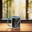 Taza Cerámica Azul/Blanco