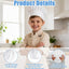 4 Sombreros Chef Niños Ajustables Blanco