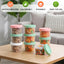 Recipientes de almacenamiento de alimentos 4 oz sin BPA con tapas giratorias