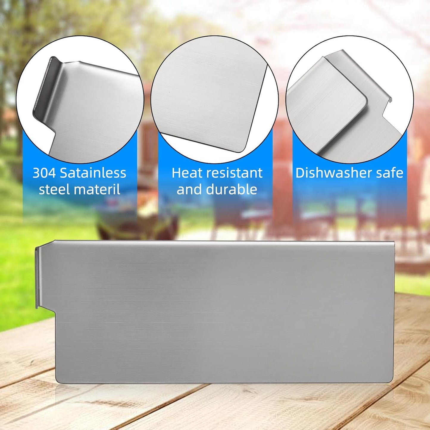 Bloqueador grasa plancha Blackstone acero inox 2.36pulg