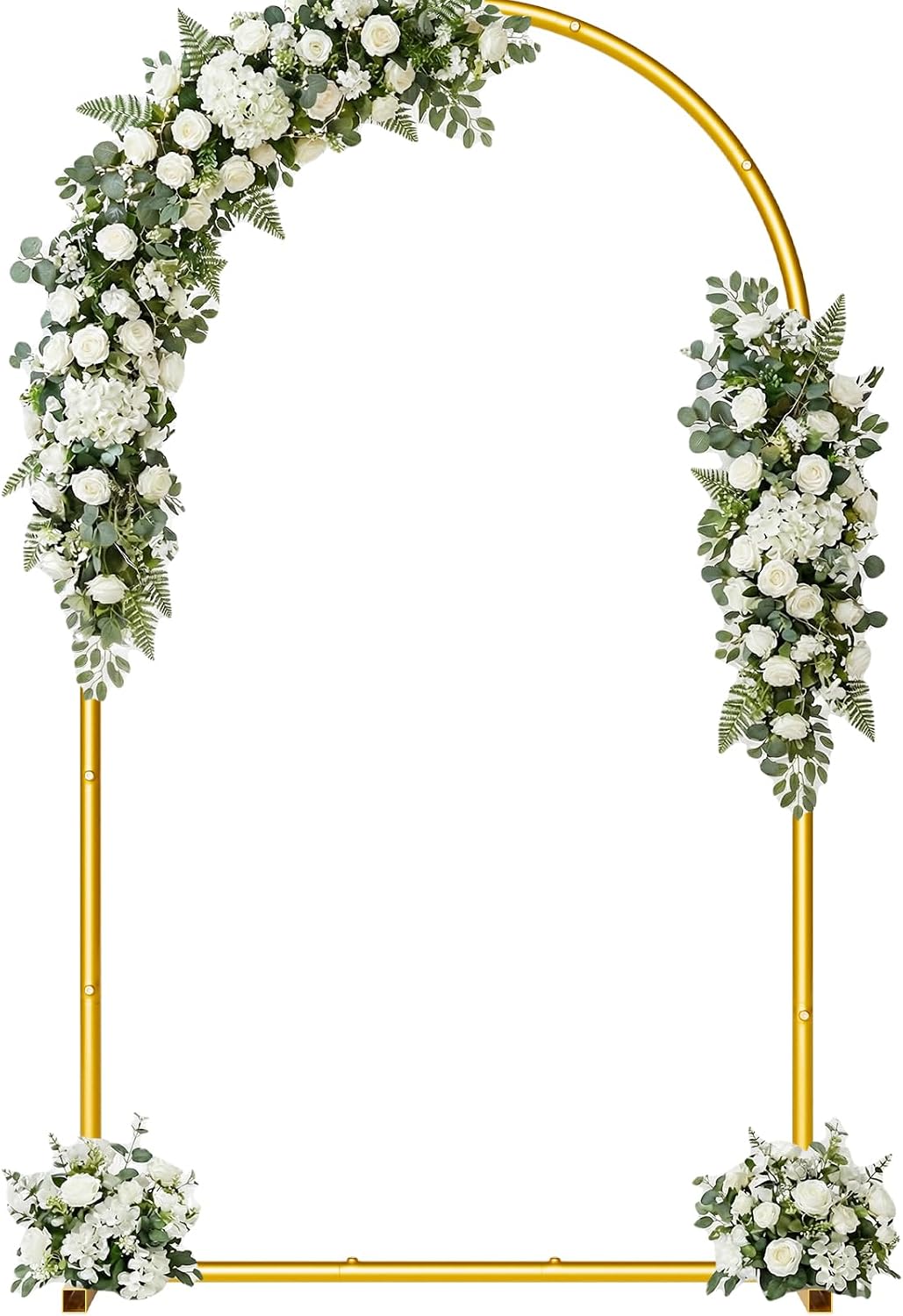 Soporte arco boda metal 7.2ft dorado estable decoración